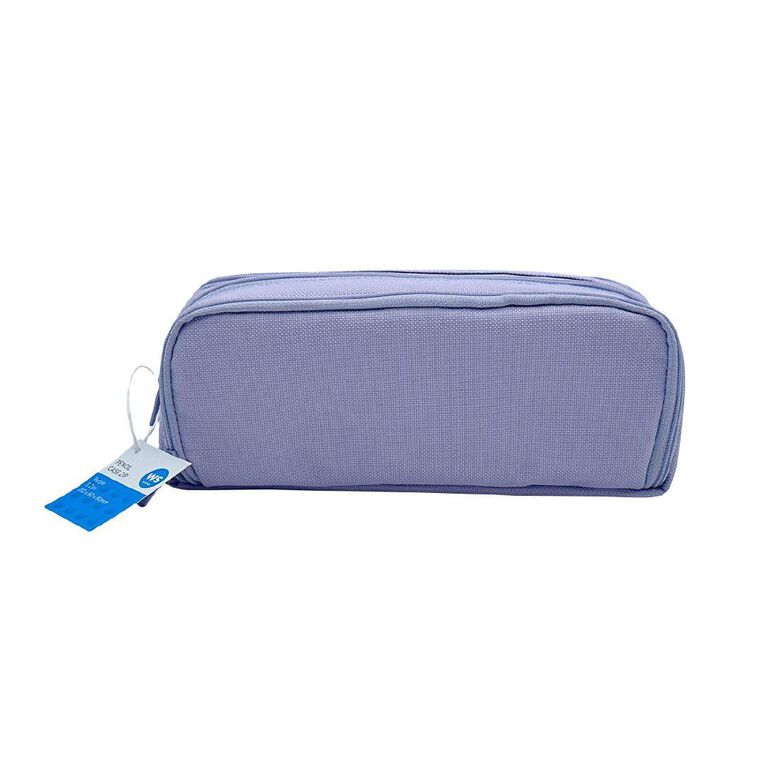 WS Pencil Case with 3 Zips Purple