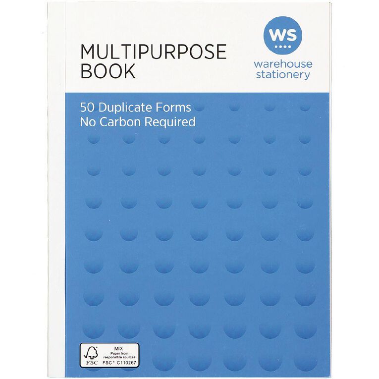 WS Multibook Duplicate NCR 50 Forms Green Mid A5