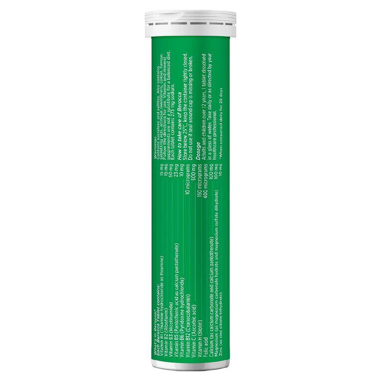 Berocca Energy Vitamin B & C Orange Flavour Effervescent Tablets 30 Pack