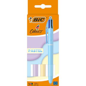 Bic 4 Colour Pen Decor Pastel