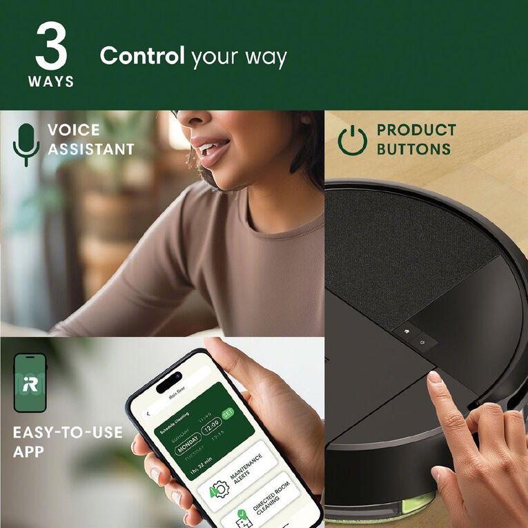 iRobot Roomba Robotic Vacuum and Mop Black