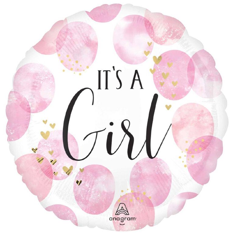 Anagram 45cm Standard It's A Girl Balloon