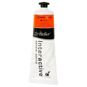Atelier S4 Acrylic Paint Cadmium Orange 80ml