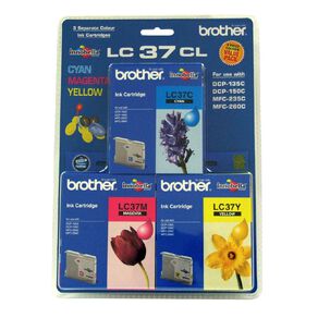 Brother Ink LC37 Colour 3 Pack 300 pages