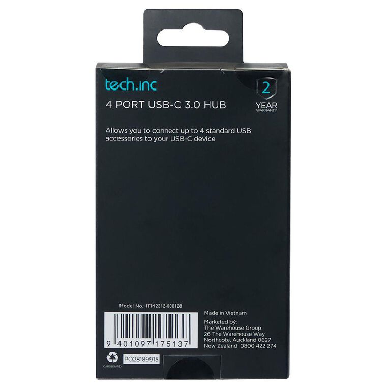 Tech.Inc USB-C 4 Port USB Adapter