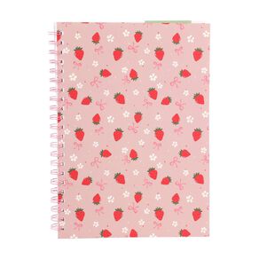 Uniti Kids Country Calling Spiral Strawberry A4 Notebook