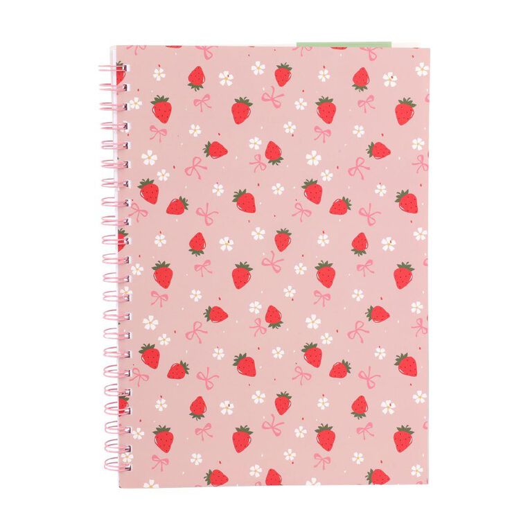 Uniti Kids Country Calling Spiral Strawberry A4 Notebook