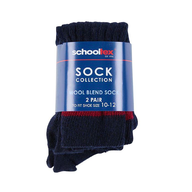 Schooltex Striped School Socks 2 Pack