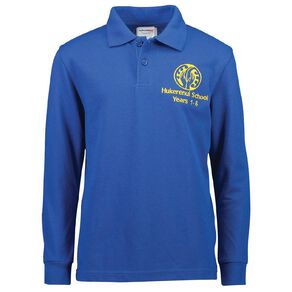 Schooltex Hukerenui School Long Sleeve Polo with Embroidery