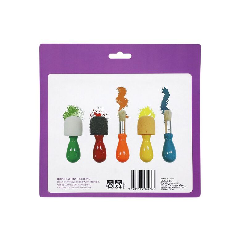 Uniti Kids Easy Grip Brush 5 Pack