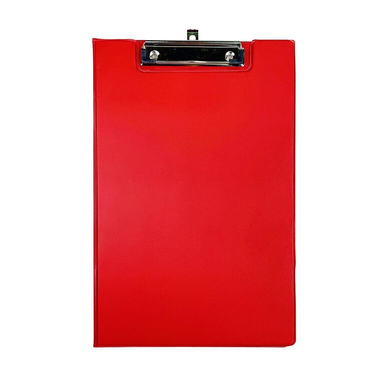WS Clipboard Double PVC Red Mid Foolscap