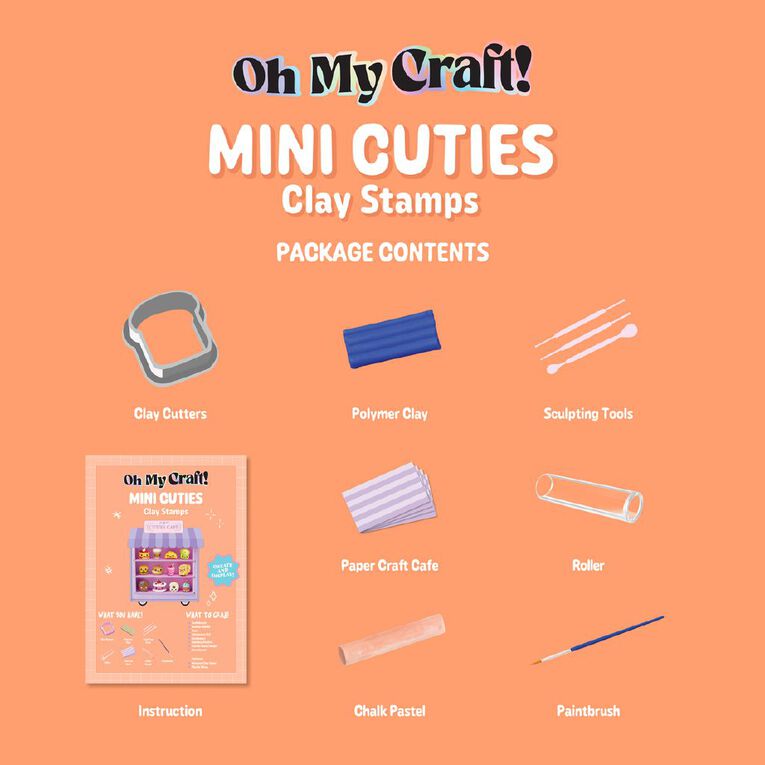 OMC OMC! Mini Cuties Clay Stamps Kit