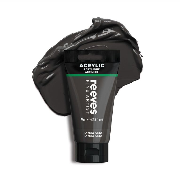 Reeves Fine Acrylic Paint Paynes Grey 610 75ml