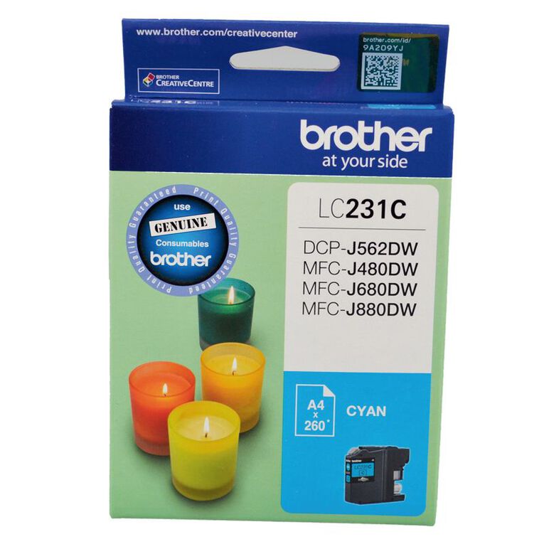 Brother Ink LC231 Cyan 260 Pages