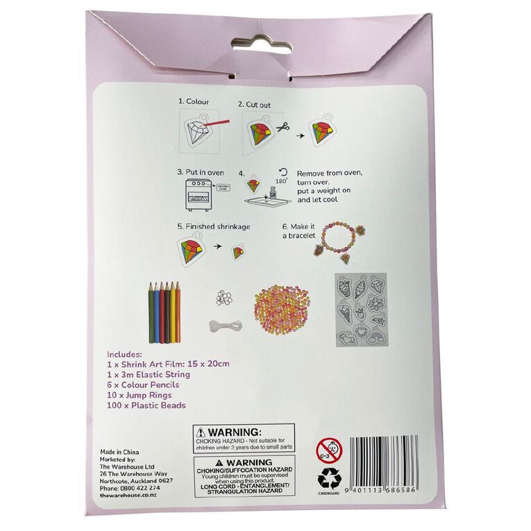 Uniti Kids Shrink Art Bracelet Kit