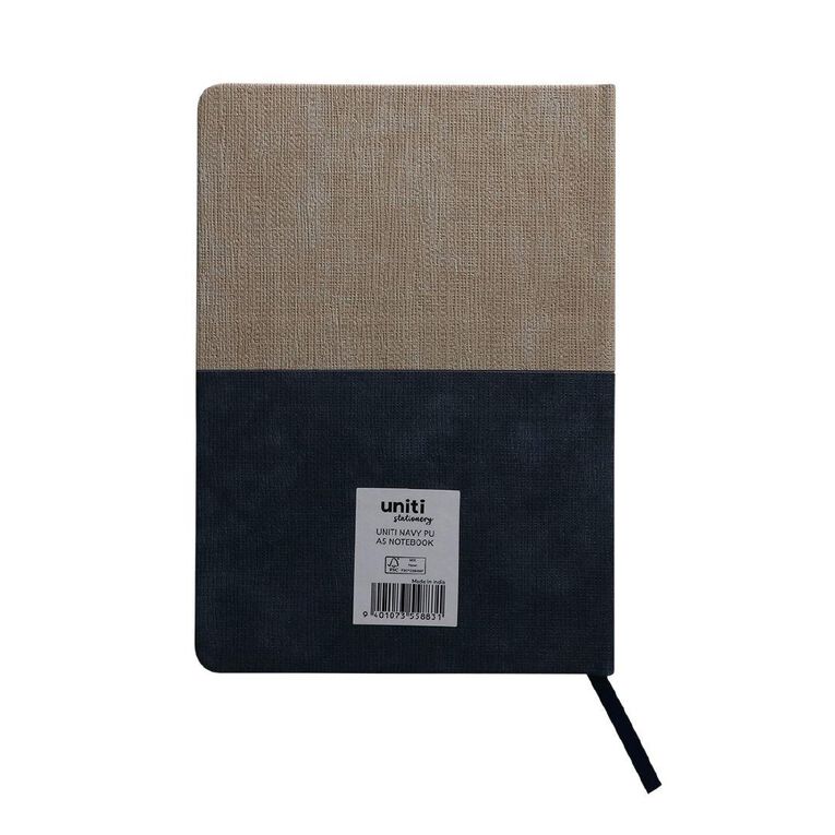 Uniti Stationery A5 Navy Polyurethane Notebook