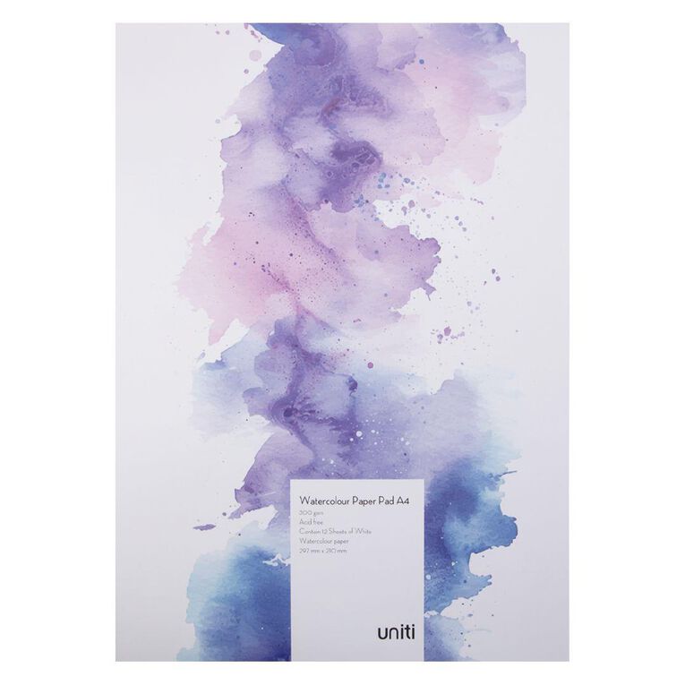 Uniti Watercolour Pad A4 300gsm