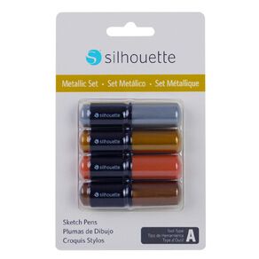 Silhouette Sketch Pen Set Metallic 4 Pack