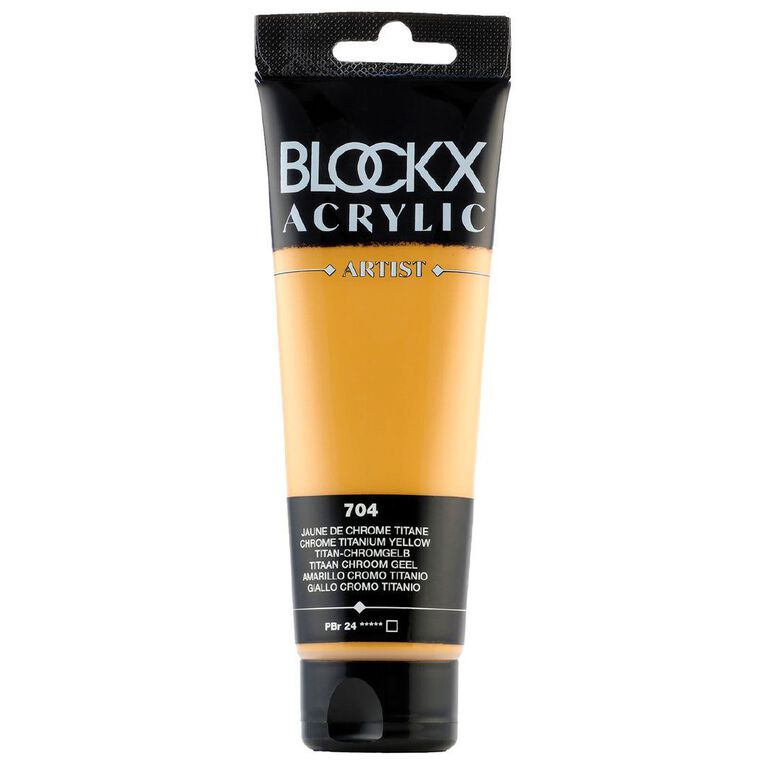 BLOCKX Acrylic Tube 120ml Chrome Titanium Yellow Yellow