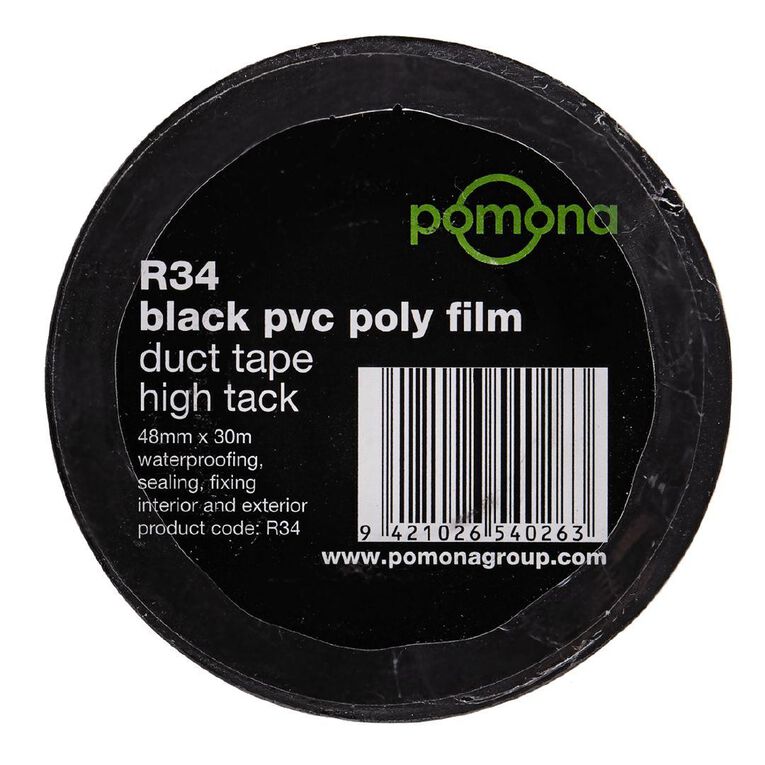Pomona PVC Duct Tape 48mm x 30m Black