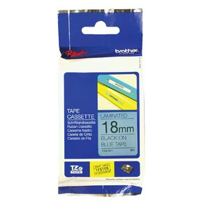 Brother TZe541 Label Tape Black On Blue 8m x 18mm