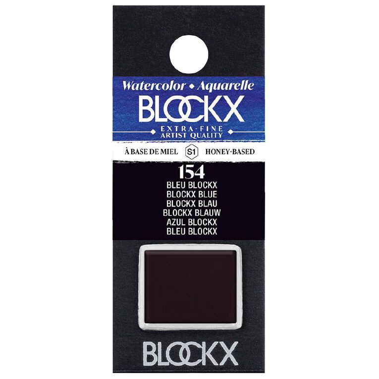 BLOCKX Watercolour Half Pan S1 154  Blue Blue