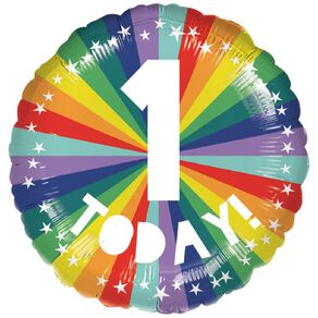 Anagram 45cm Standard Candy Rainbow 1 Today Balloon