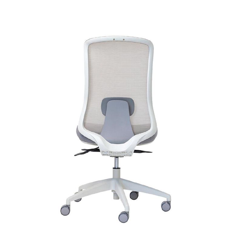 Buro Seating Elan Chair Lumbar Grey Mesh Seat Slide