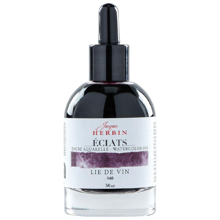 Jacques Herbin Eclats Watercolour Ink 340 50ml Burgundy Burgundy