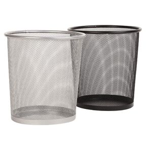WS Round Mesh Rubbish Bin 23cm x 27cm Assorted
