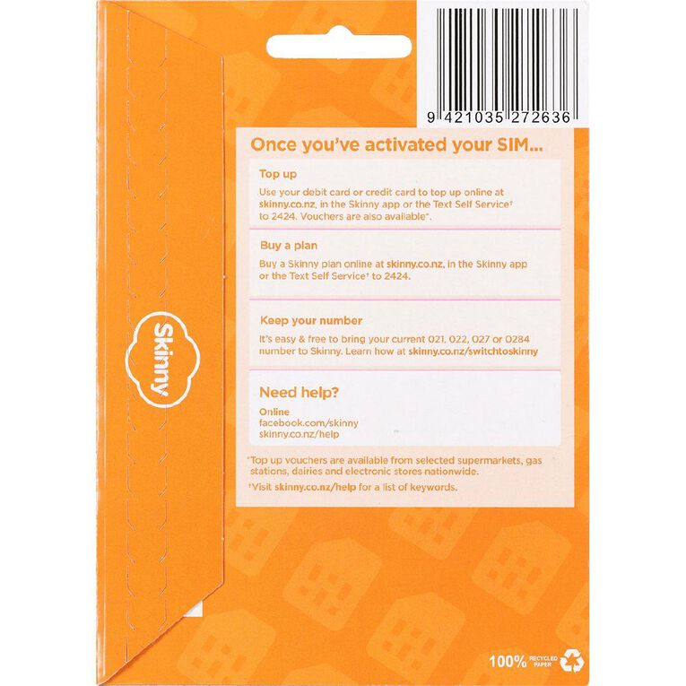 Skinny Prepaid Sim