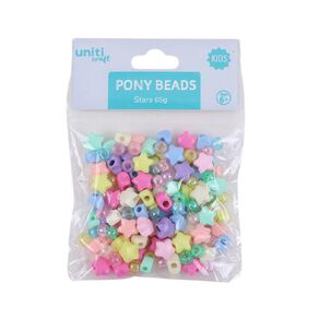 Uniti Craft Adults Pony Beads Stars 75g