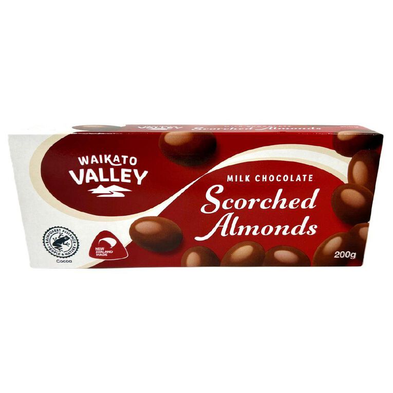 Waikato Valley Chocolates Milk Scorched Almonds Chocolate