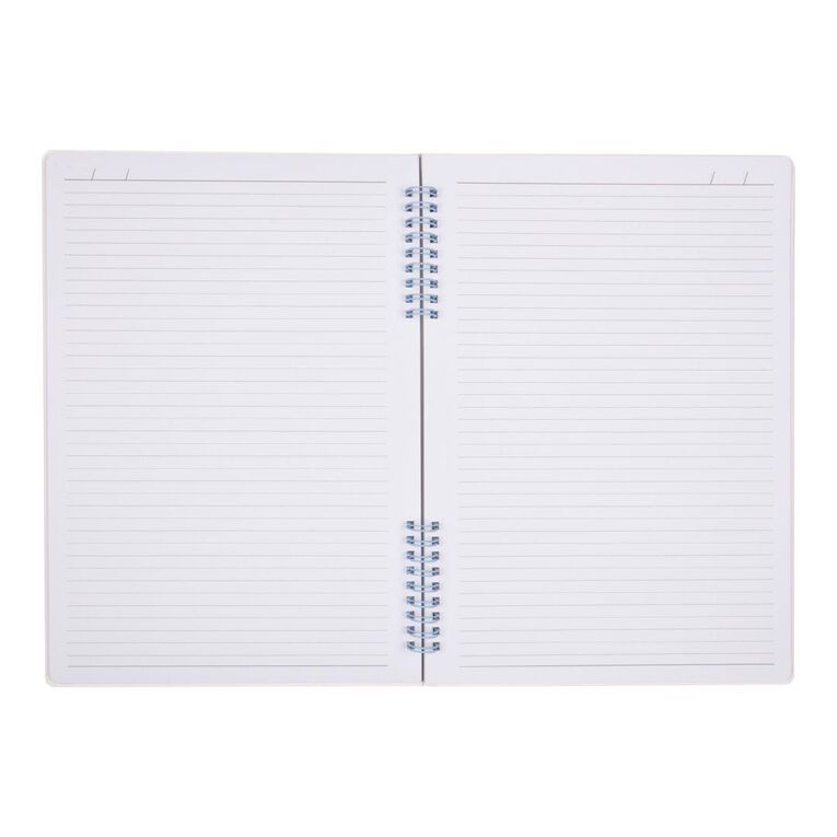 Uniti Stationery Pink Blue Checks A4 Notebook