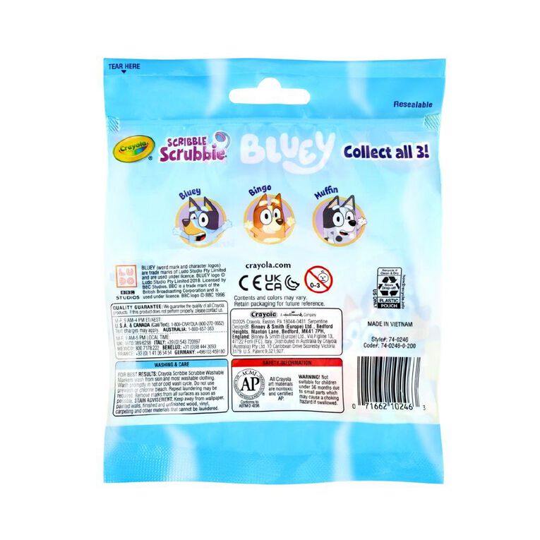 Crayola Scribble Scrubbie Pets Bluey