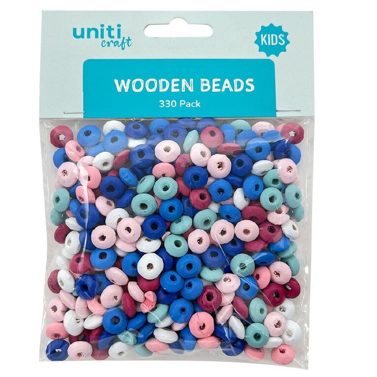 Uniti Wooden Beads Pastel 330 Pack