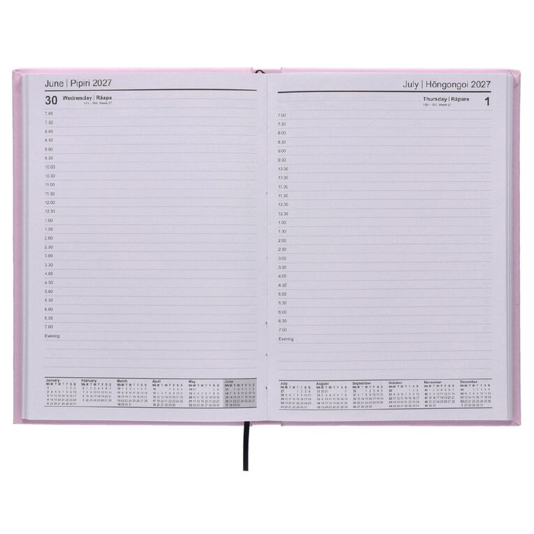 WS Colour Pop 2027 Diary A5 Day to Page Pink
