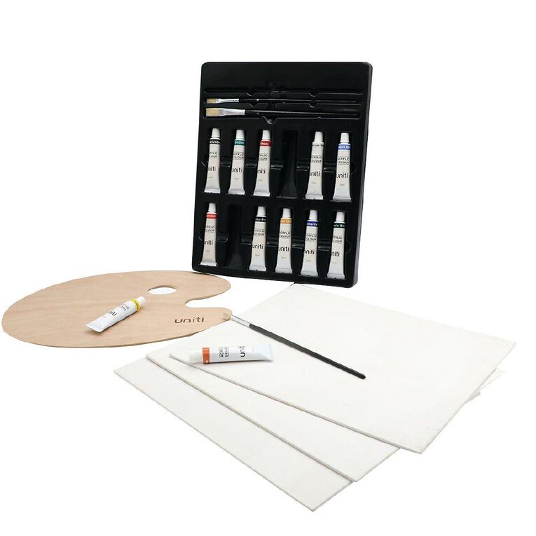Uniti Mini Acrylic Paint Art Set 19 Pack