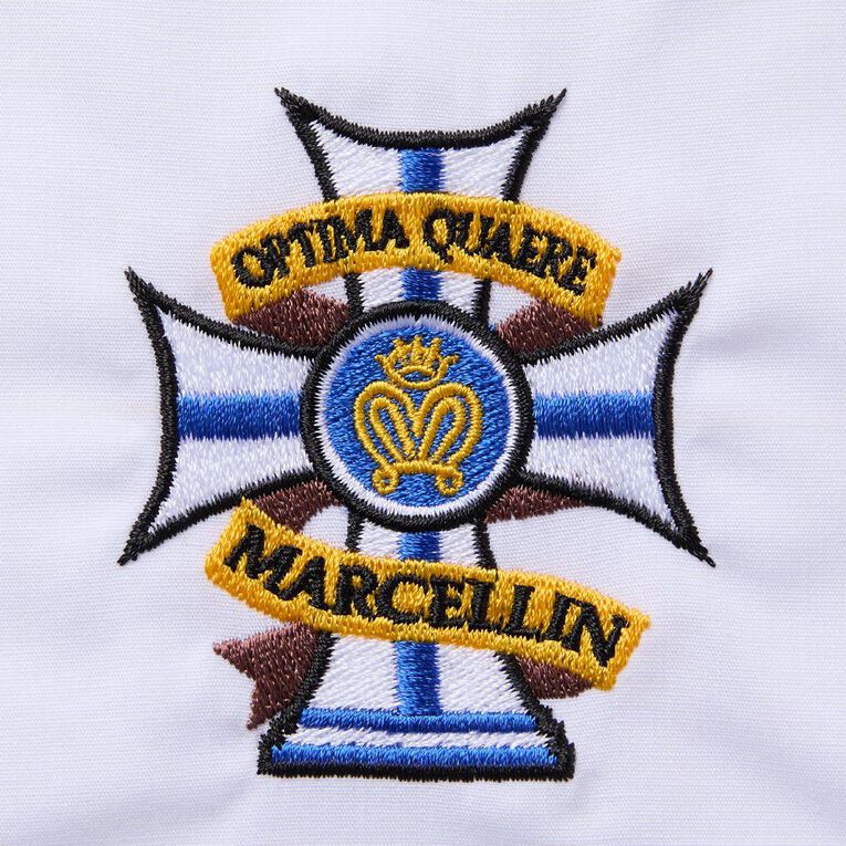 Schooltex Marcellin College Senior Long Sleeve Shirt with New Embroidery