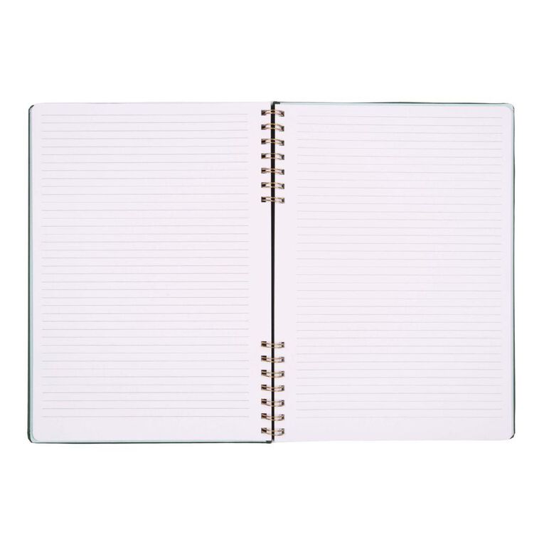 Uniti Stationery Check Green A4 Notebook