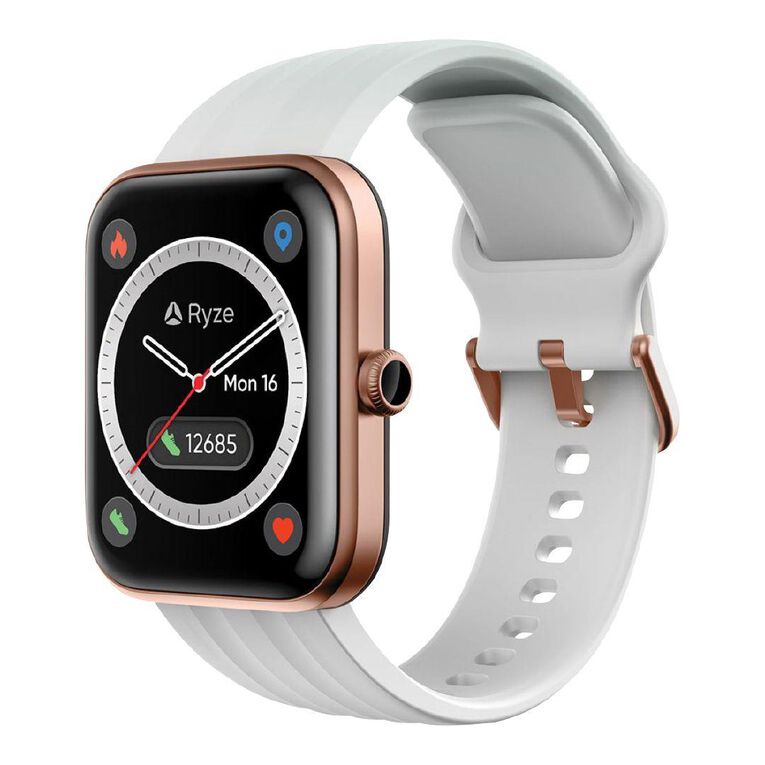 Ryze Evo Smart Watch With Alexa Pink +White