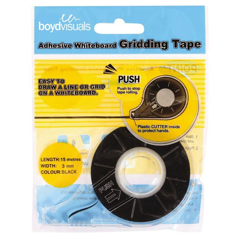 Boyd Visuals Whiteboard Grid Tape 3mm x 15m