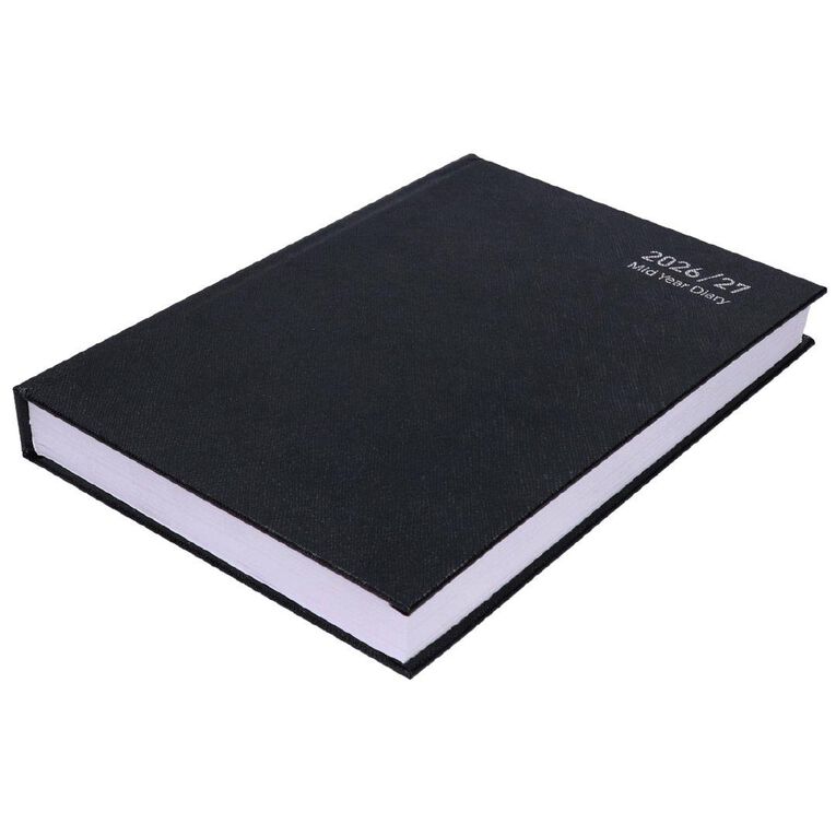 WS Mid Year Diary Black Date To Page A5 26-27