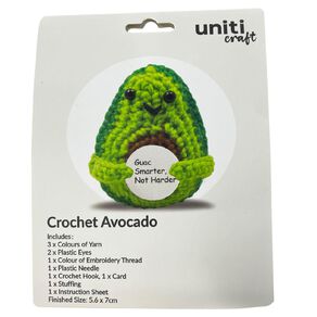 Uniti Craft Adults Crochet Kit Avocado