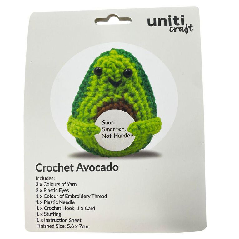 Uniti Craft Adults Crochet Kit Avocado