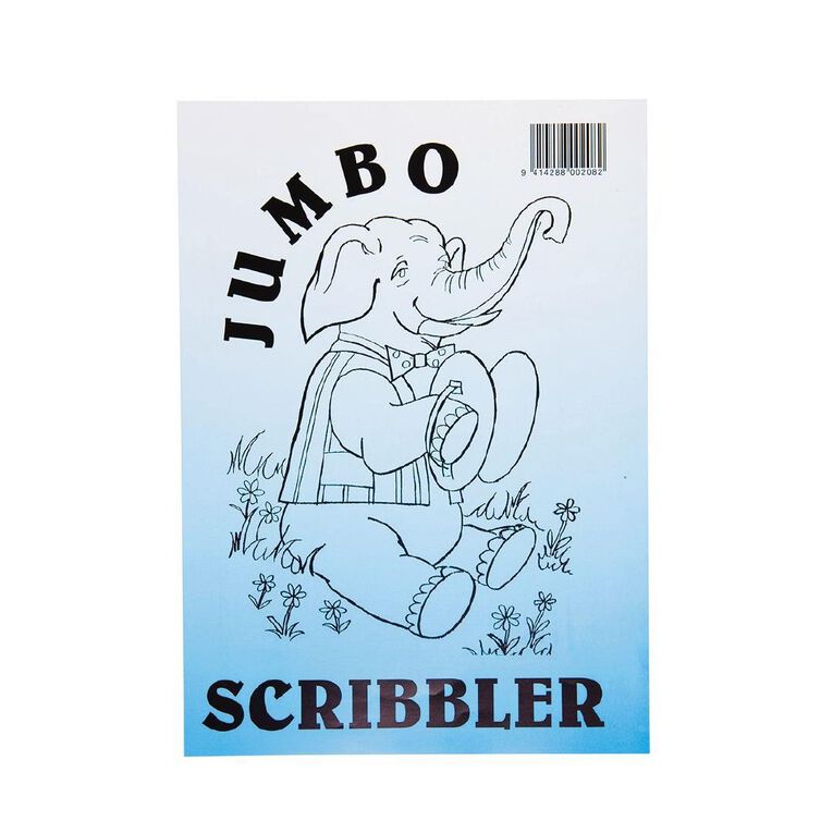 WS Jumbo Scribbler Jotter Pad 120 Leaf White A4