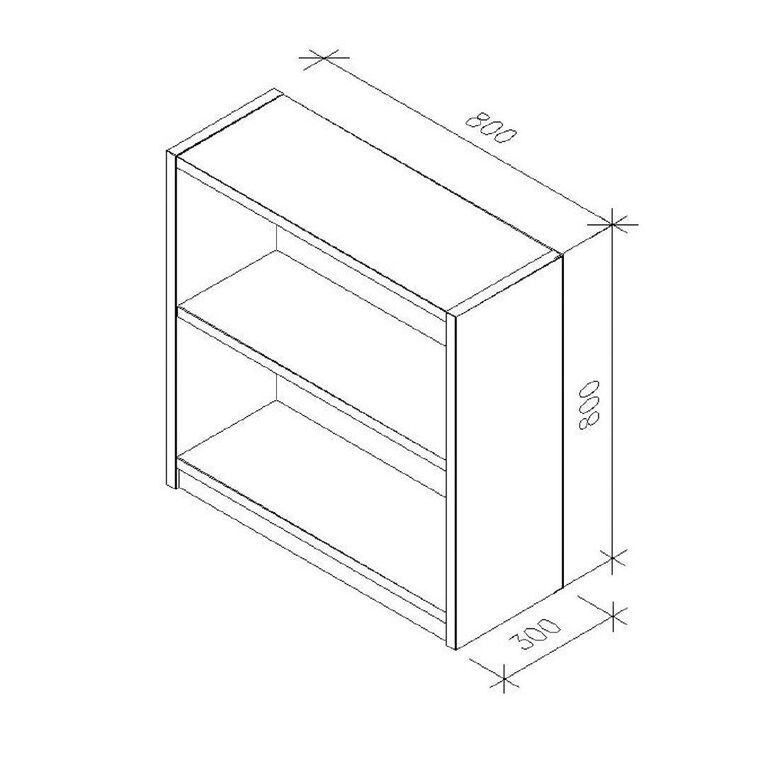 Zealand Commercial 2 Tier Bookcase Coronet Beech
