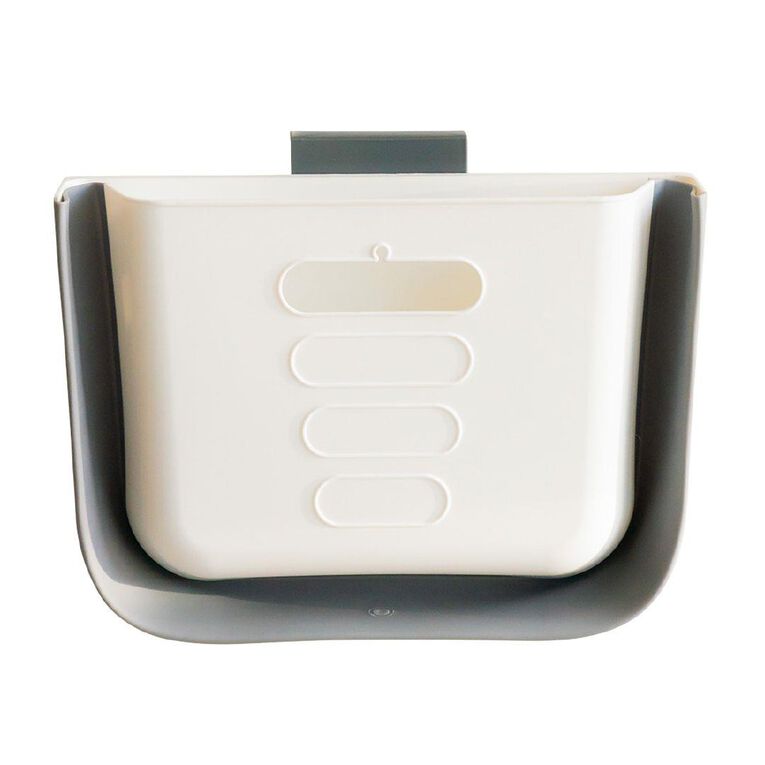 Living & Co Collapsible Wall Mounted Rubbish Bin White 6L