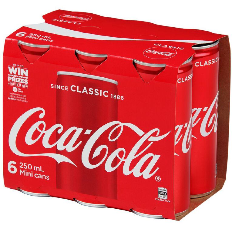 Coca Cola Mini 250ml 6 Pack
