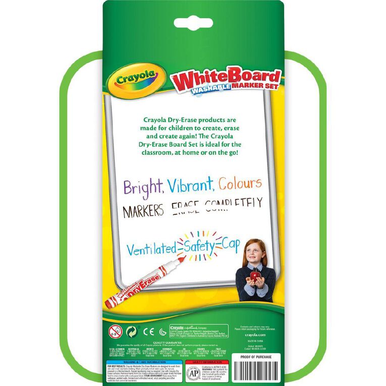 Crayola Dry Erase Board + 8 Washable Markers
